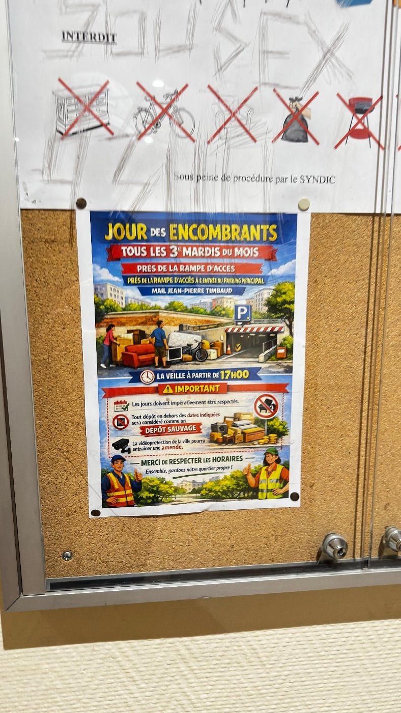 Affiche anonymisée déposée sur le site, semaine du 12/10/2026